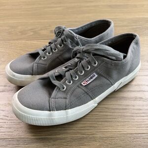 Superga Shoes Women 9.5 Gray Canvas 2750 Cotu Classics Men 8 Sneaker